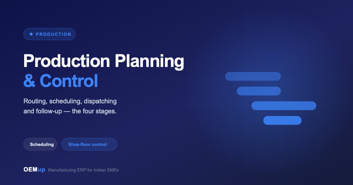 Production planning and control - the four stages