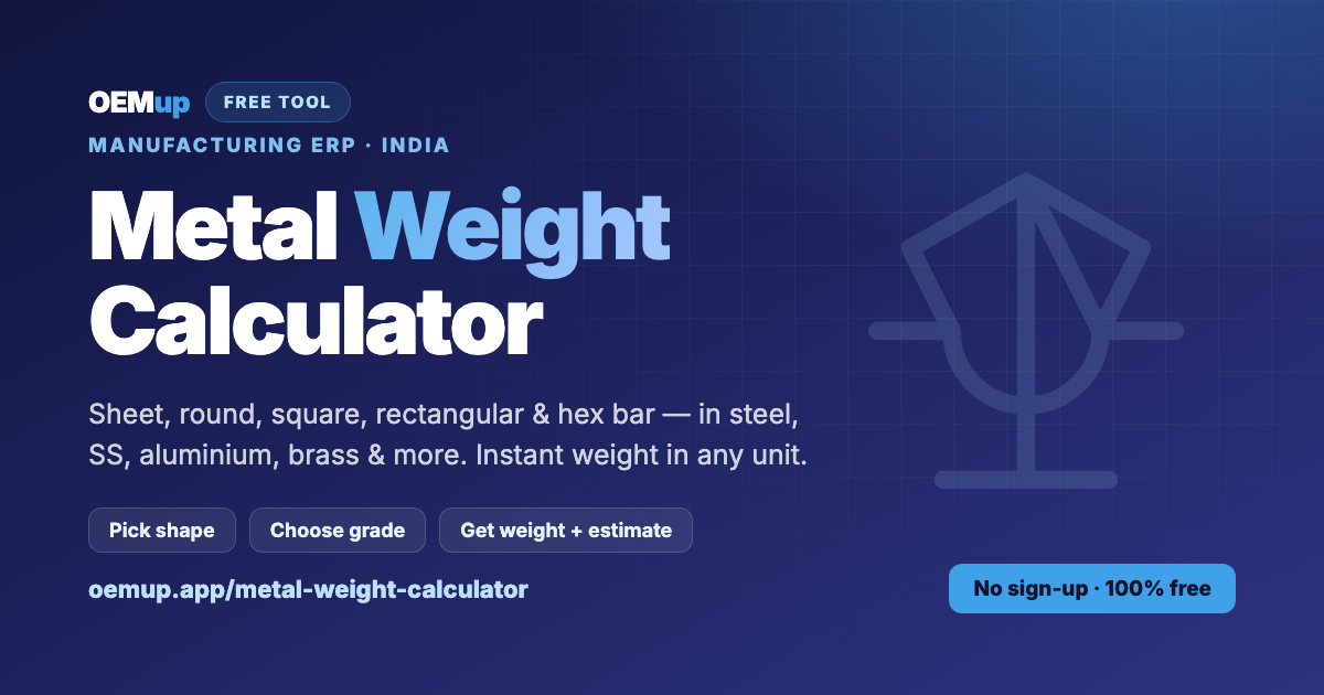 How to calculate metal weight - formulas and free calculator